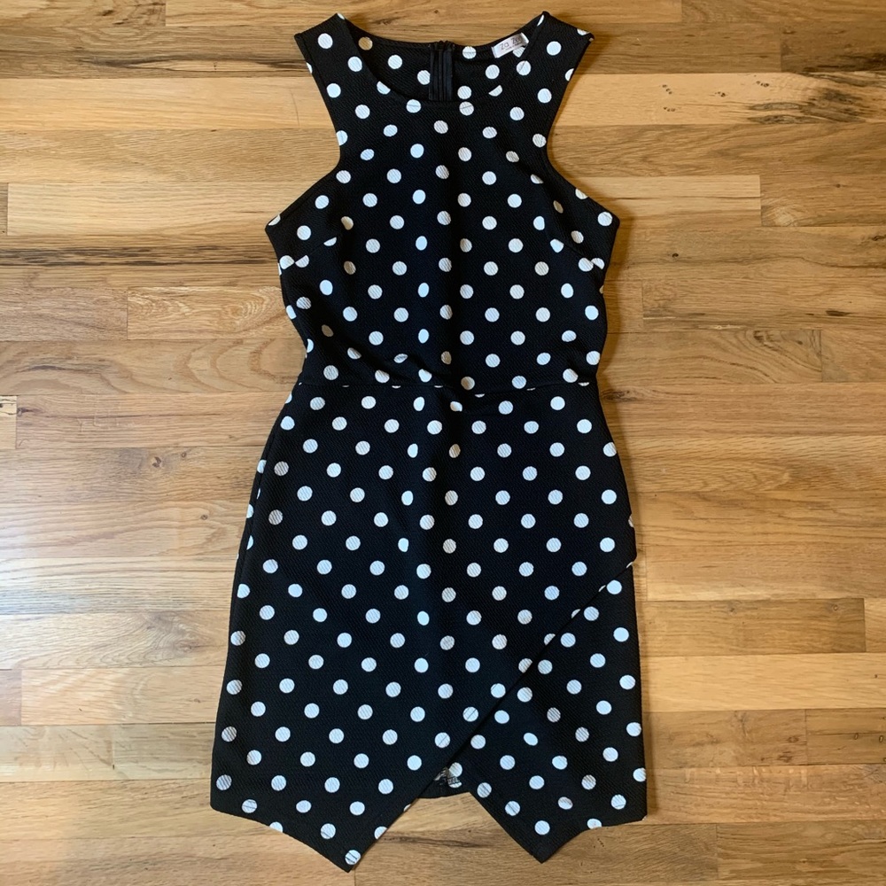 Thai polka dot wrap dress